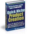 Quick Niche Product Creation PLR Ebook