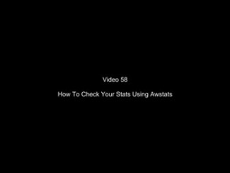 How To Check Your Stats Using Awstats Plr Video