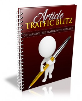 Article Traffic Blitz Personal Use Ebook