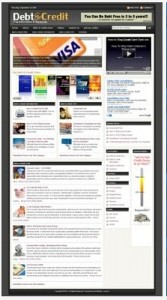 Debt And Credit Blog Theme Plr Template