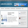 Learn Article Marketing Blog Personal Use Template With ...