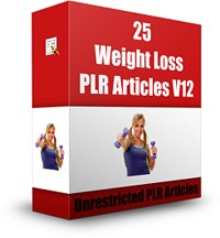 25 Weight Loss Plr Articles V12 PLR Article