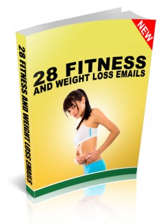 28 Fitness And Weight Loss Emails MRR Ebook