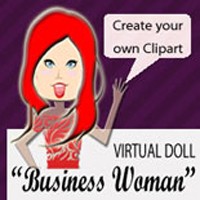 Business Woman Virtual Doll Clipart Resale Rights Graphic With Video