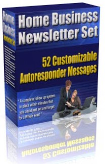 Home Business Newsletter Set MRR Autoresponder Messages