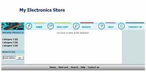 My Electronics Store Teal Personal Use Template