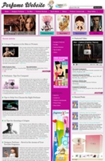 Perfume Website Personal Use Template
