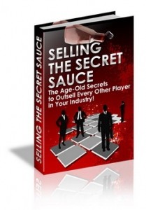 Selling The Secret Sauce Mrr Ebook