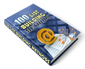 100 List Building Methods Plr Ebook