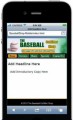 Baseball Shop Mobile Site Template PLR Template 