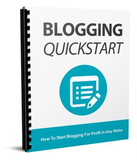 Blogging Quickstart MRR Ebook