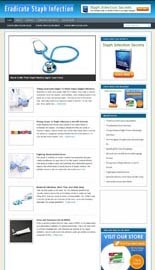 Eradicate Staph Infection Niche Blog Personal Use Template With Video