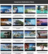Honeymoon Destinations Instant Mobile Video Site MRR Software