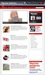 Migraine Solution Niche Blog Personal Use Template With Video