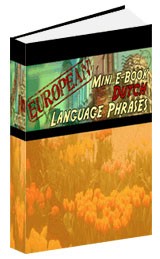 European Mini E-Book Dutch Language Phrases Resale Rights Software