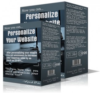 Personalize Your Website Resale Rights Software