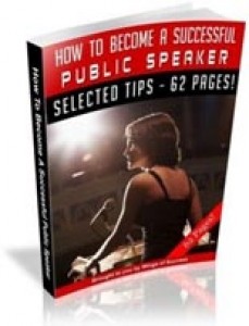 How To Become A Successful Public Speaker Mrr Ebook
