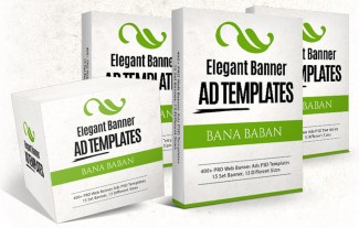 Elegant Banner Ad Templates Personal Use Graphic