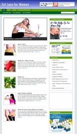 Fat Loss For Women Niche Blog Personal Use Template With Video