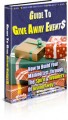 Guide To Give Away Events PLR Ebook