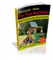 Backyard Ideas For Fun And Frolic MRR Ebook