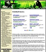 Paintball Website PLR Template