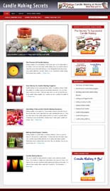 Candle Making Niche Blog Personal Use Template With Video