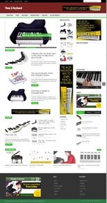Piano And Keyboard Niche Blog Personal Use Template