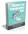 Simple List Engagement Tips PLR Autoresponder Messages
