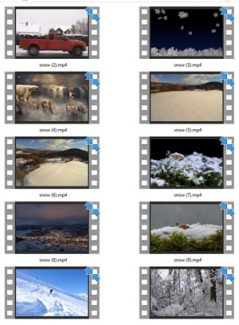 Snow Stock Videos One – V2 MRR Video