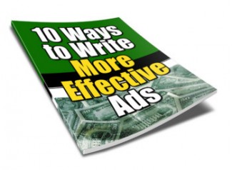 10 Ways To Write More Effective Ads PLR Ebook