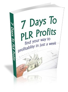 7 Days To PLR Profits Mrr Ebook