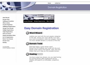 Domain Registration Blue Personal Use Template