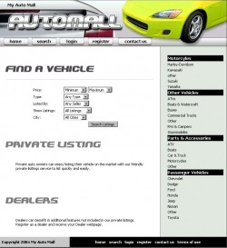 My Auto Mall – Yellow Personal Use Template