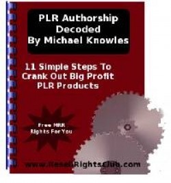 Plr Authorship Decoded MRR Ebook
