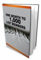 One Month To 1,000 List Members Mrr Ebook