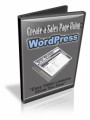 Create A Sales Page Using WordPress Personal Use Video