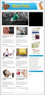 Back Pain Plr Niche Blog PLR Template