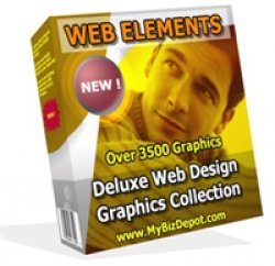 Web Elements Deluxe Web Design Graphics Collection MRR Software