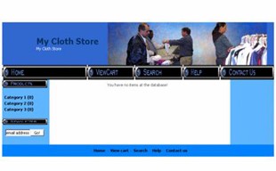 My Cloth Store Blue Personal Use Template