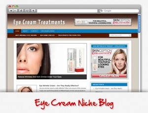 Eye Cream Niche Blog Personal Use Template