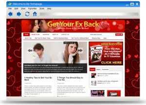 Get Your Ex Back Blog Theme Personal Use Template