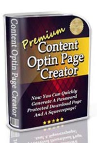 Premium Content Optin Page Creator Resale Rights Software With Video