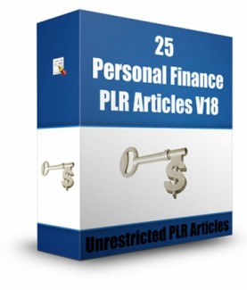 25 Personal Finance V18 PLR Article