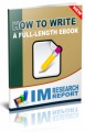 How To Write A Full Length Ebook Personal Use Ebook
