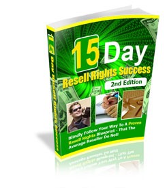 15 Day Resell Rights Success Mrr Ebook