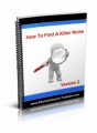 How To Find A Killer Niche V2 Plr Ebook
