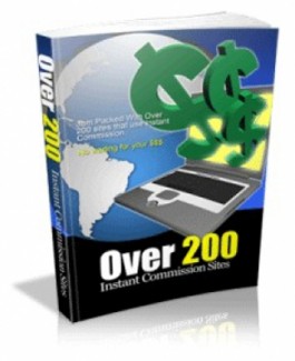 Over 200 Instant Commission Sites Give Away Rights Ebook