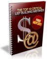 Top 10 List Building Mistakes PLR Ebook