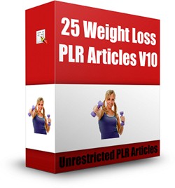 25 Weight Loss Plr Articles V10 PLR Article